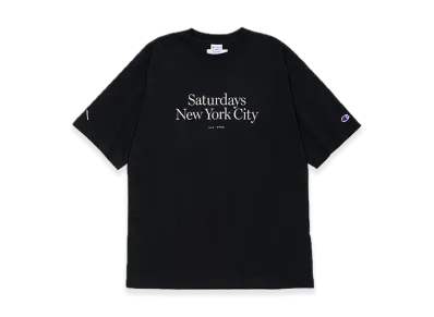 Saturdays NYC x V.A. x Champion Short Sleeve T-Shirt "Black"