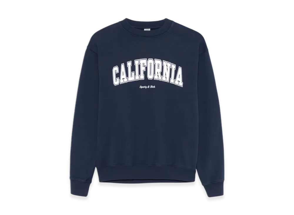 Sporty&Rich California Sweatshirt "Navy White"
