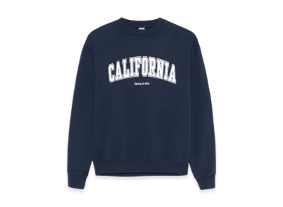 Sporty&Rich California Sweatshirt "Navy White"