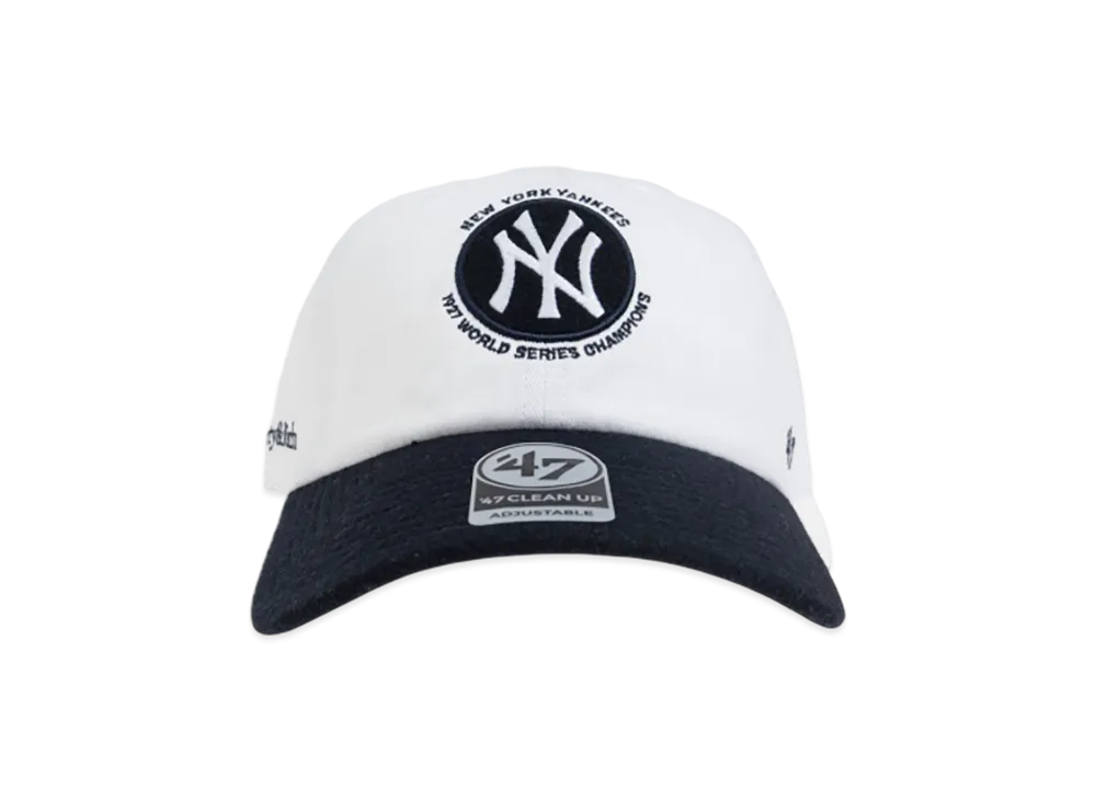 Sporty&Rich x Yankees Champions Cap "White Navy"