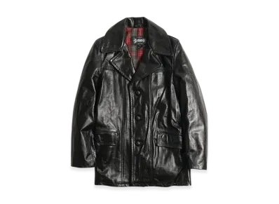 Schott 645 Cowhide Retro Car Coat "Black"