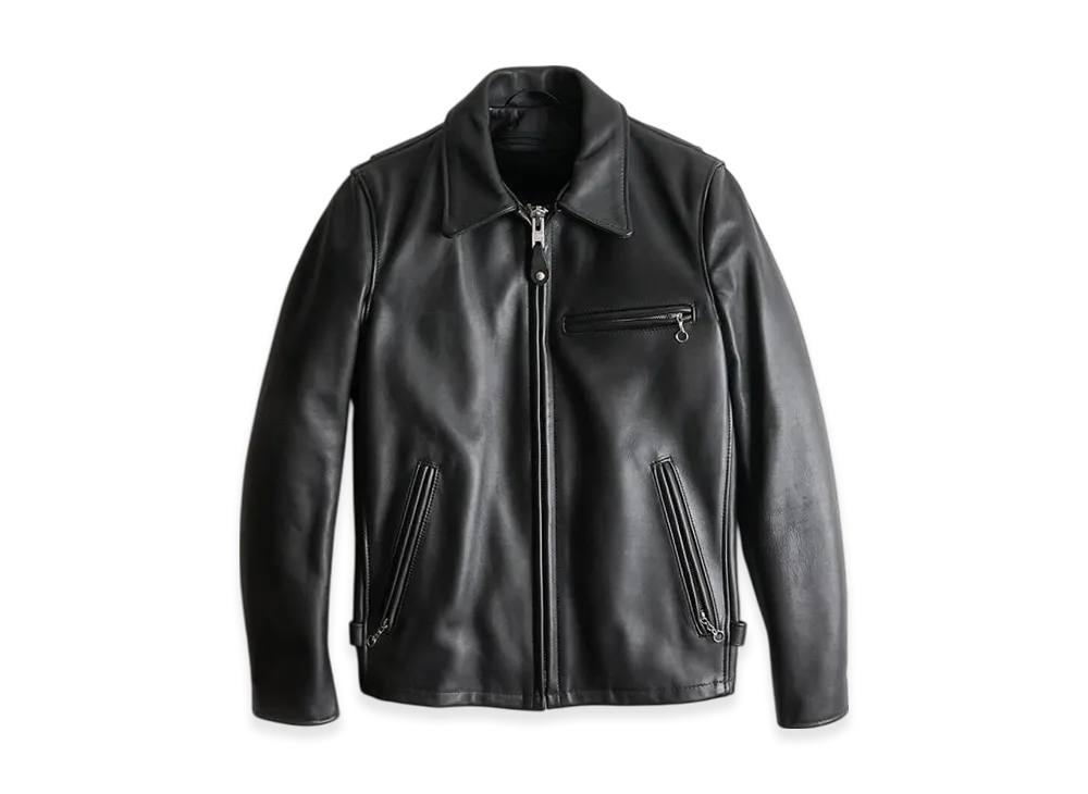 Schott 643 Special Edition Collared Single Riders Jacket Big Size "Black"