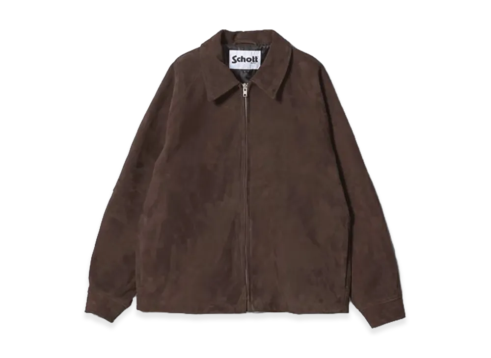 Schott x BEAUTY&YOUTH Suede Blouson "Dark Brown"