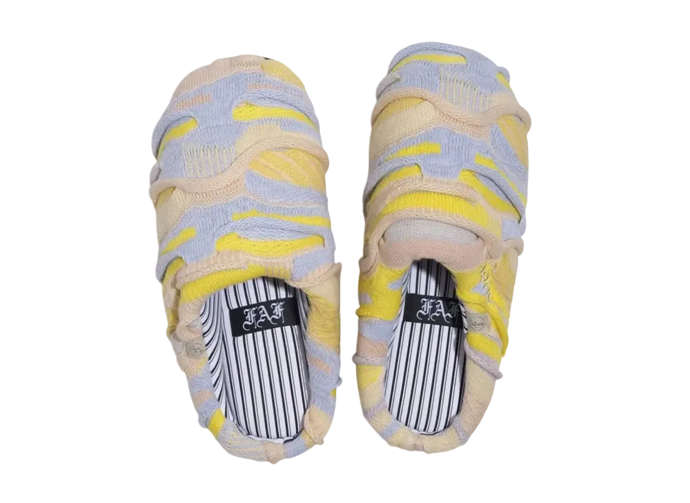 FAF × SUBU 3D Knit Sandals "Yellow"