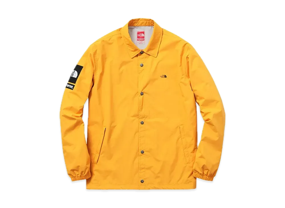 Supreme x The North Face 2015SS Packable Waterproof Coaches Jacket "Yellow"