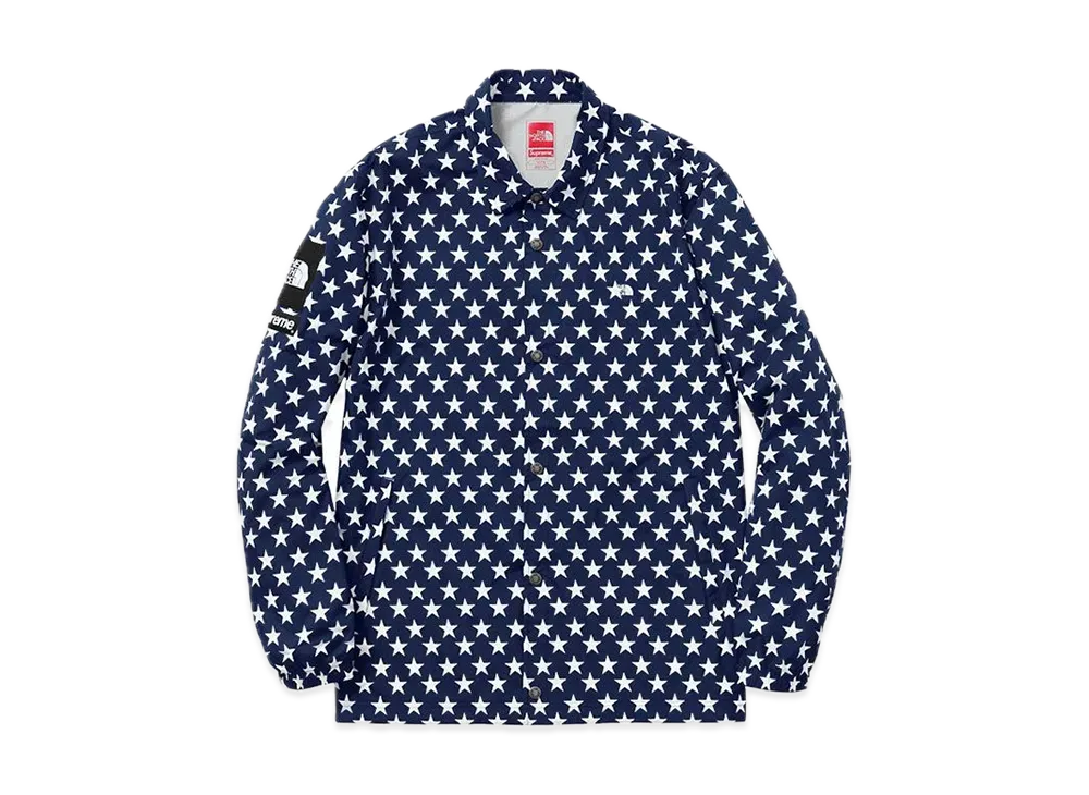 Supreme x The North Face 2015SS Packable Waterproof Coaches Jacket "Navy"