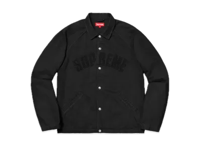 Supreme Snap Front Twill Jacket "Black"