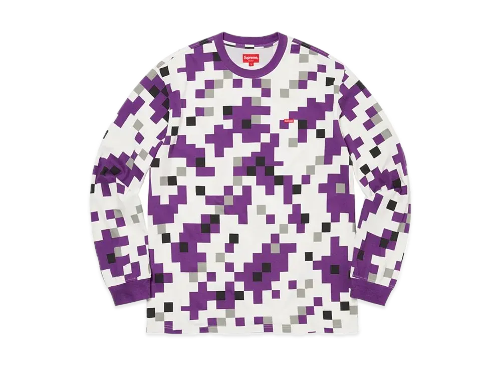 Supreme Small Box L/S Tee "Purple Digi Camo" (20FW)