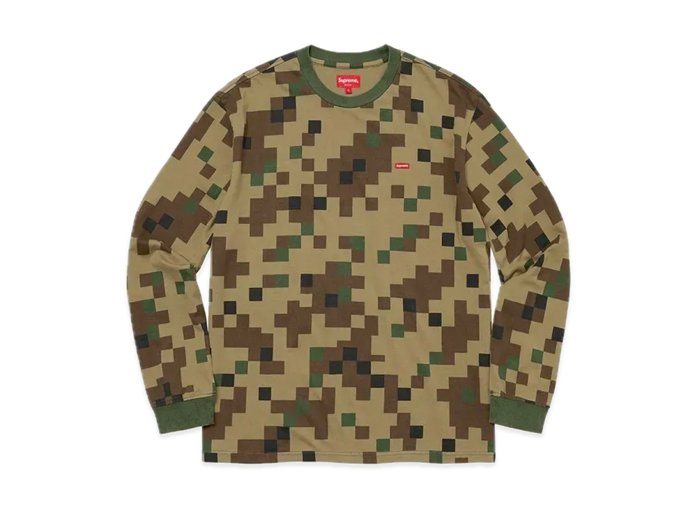Supreme Small Box L/S Tee "Olive Digi Camo" (20FW)