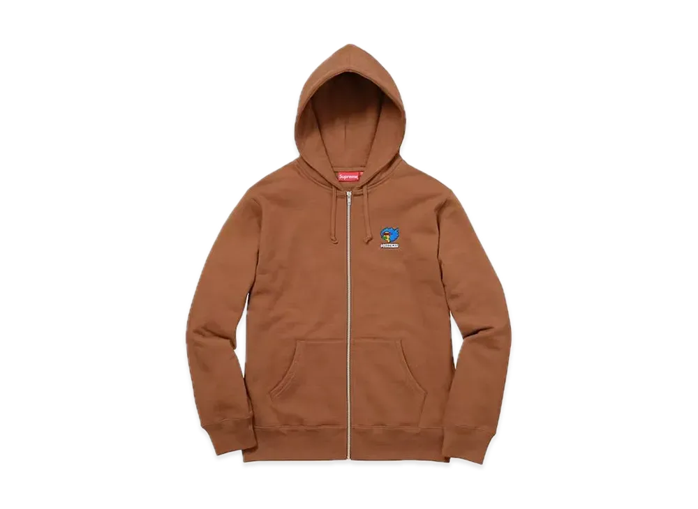 Supreme Gonz Ramm Zip Up Sweatshirt "Brown"