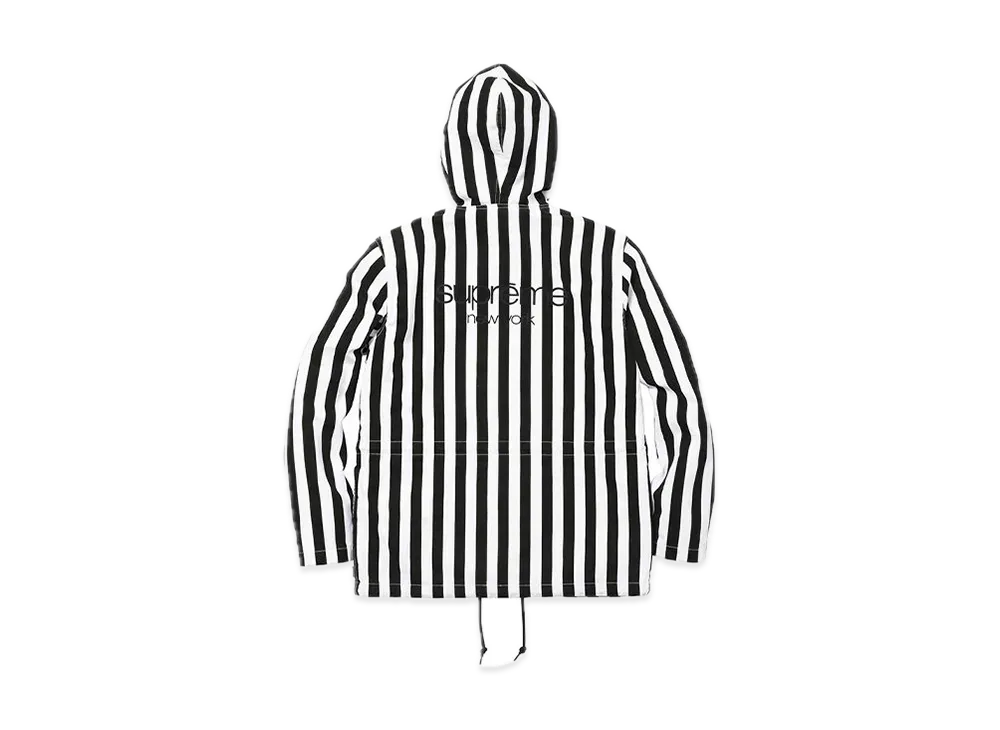 Supreme Hooded Denim Parka "Stripe"