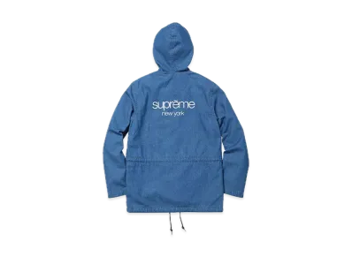 Supreme Hooded Denim Parka "Blue"