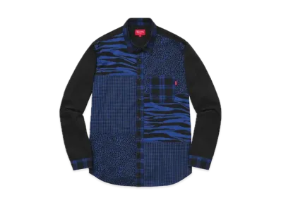 Supreme Animal Patchwork Twill Shirt "Blue"