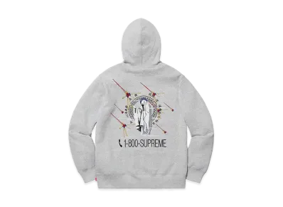 Supreme 1-800 Hooded Sweatshirt "Heather Grey"