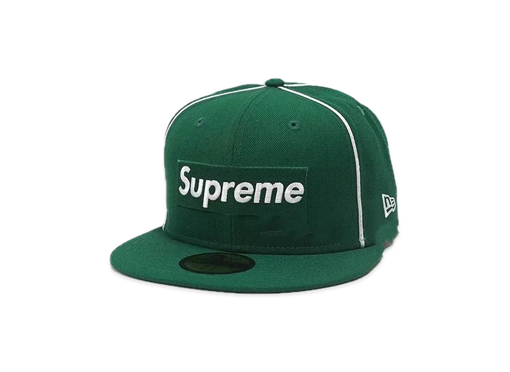 Supreme Box Logo Piping New Era "Green"