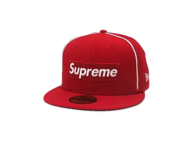 Supreme Box Logo Piping New Era "Red"