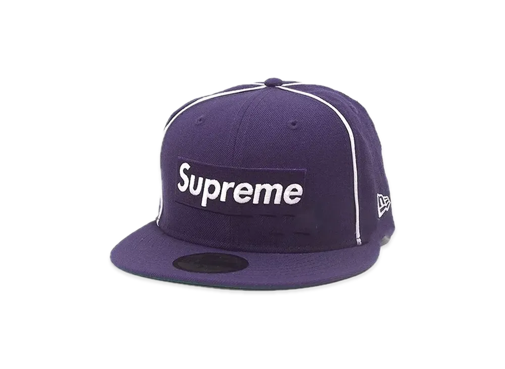 Supreme Box Logo Piping New Era "Purple"