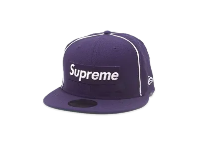 Supreme Box Logo Piping New Era "Purple"