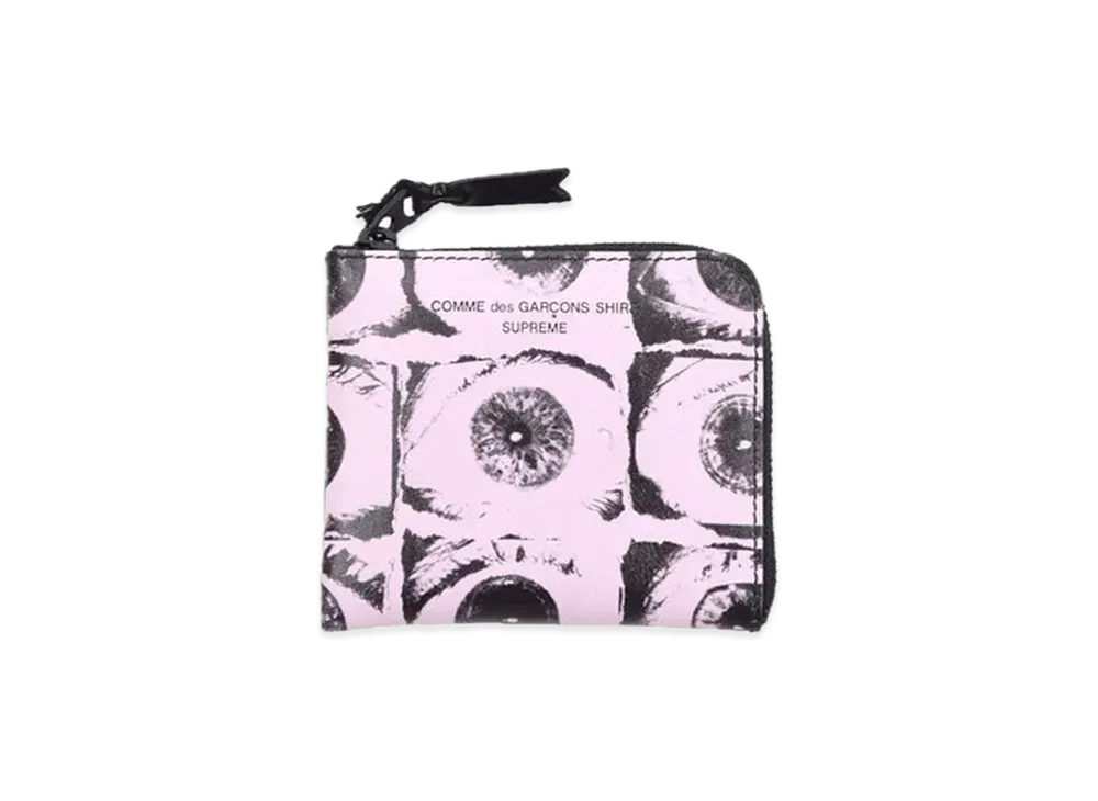 Supreme x Comme des Garcons SHIRT Large Eyes Coin Pouch "Pink"