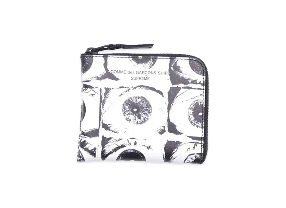 Supreme x Comme des Garcons SHIRT Large Eyes Coin Pouch "White"