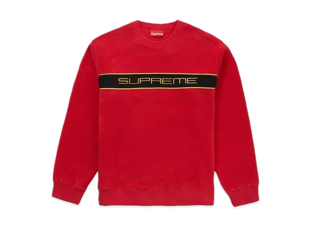 Supreme Polartec Crewneck "Red"