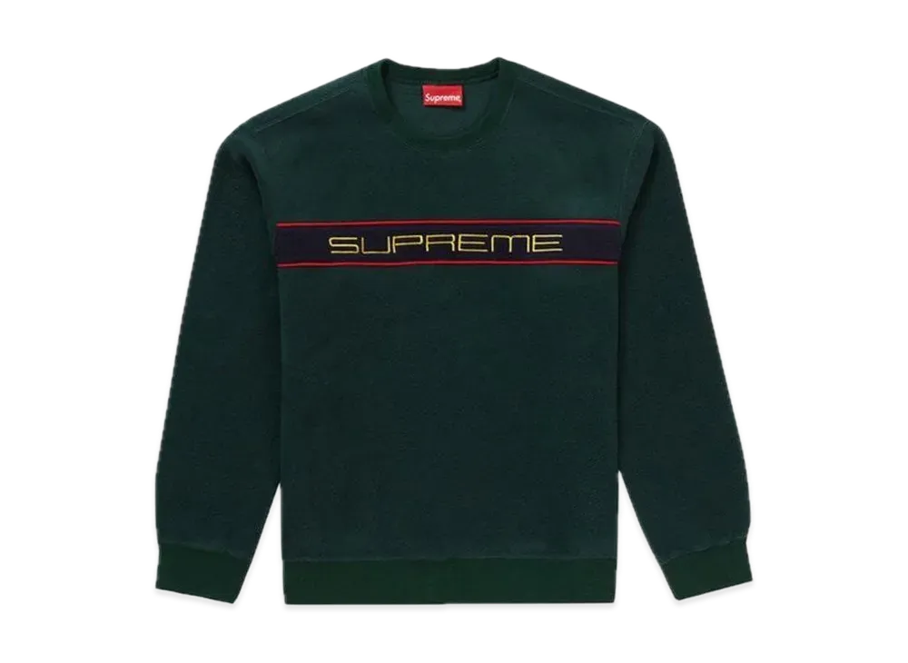 Supreme Polartec Crewneck "Dark Green"