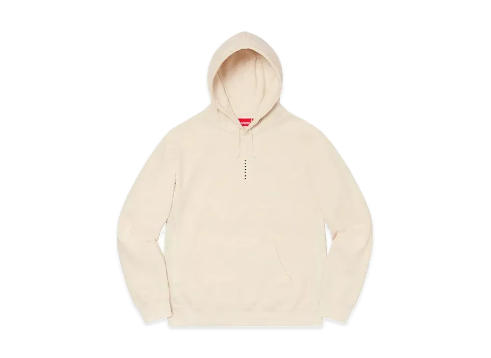 Supreme Micro Logo Hooded Sweatshirt "Natural"