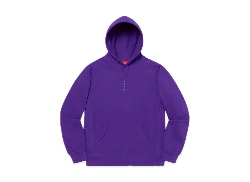 Supreme Micro Logo Hooded Sweatshirt "Purple"