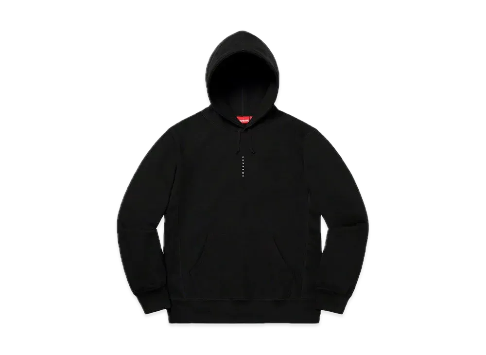Supreme Micro Logo Hooded Sweatshirt "Black"