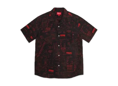 Supreme Receipts Rayon S/S Shirt "Black"