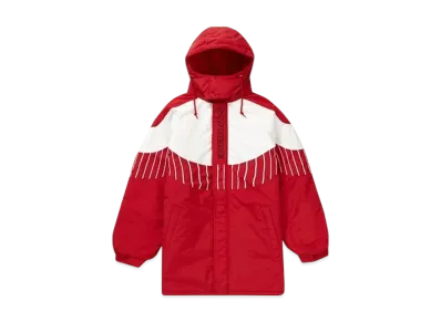 Supreme Pinstripe Panel Sports Parka "Red"