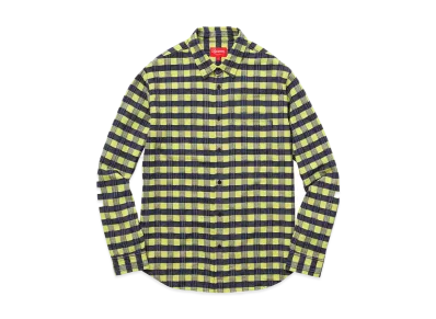 Supreme Checker Plaid Flannel Shirt 17SS "Yellow"