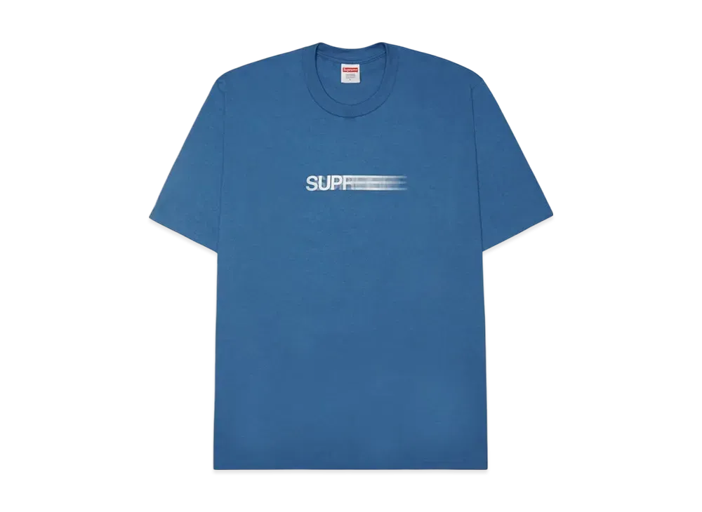 Supreme Motion Logo Tee 2016SS "Fuded Blue"
