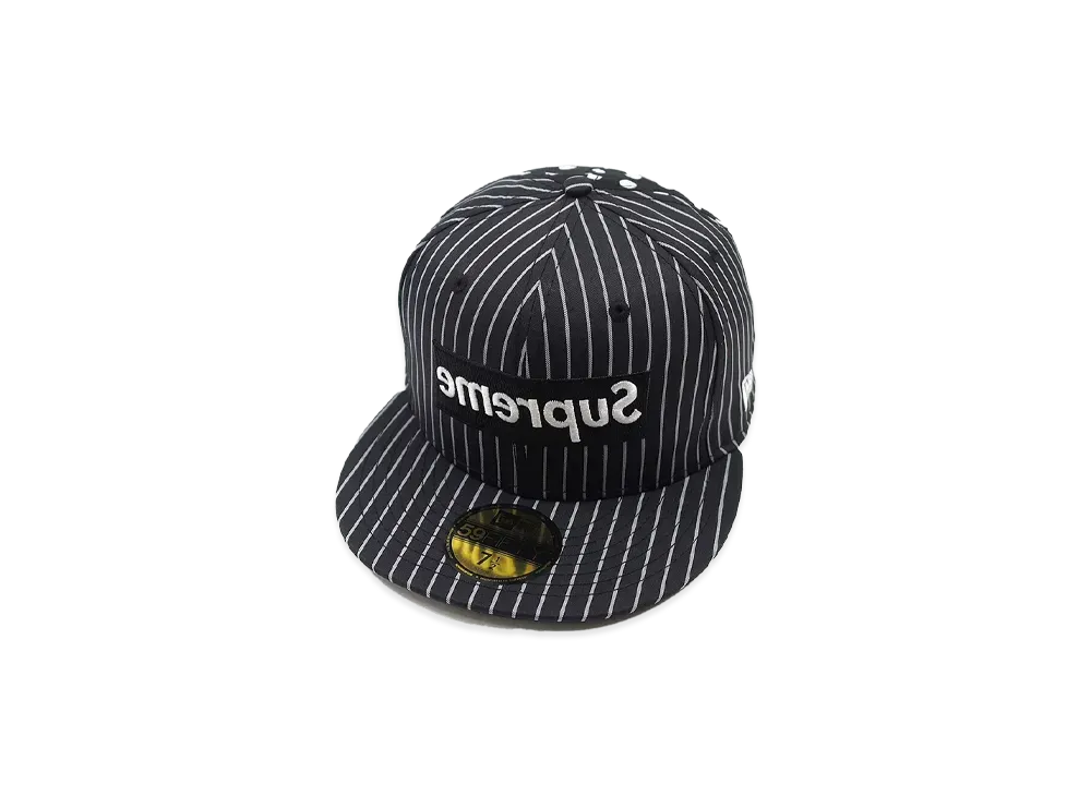 Supreme x COMME des GARCONS SHIRT x NEW ERA Boxlogo Cap "Black"