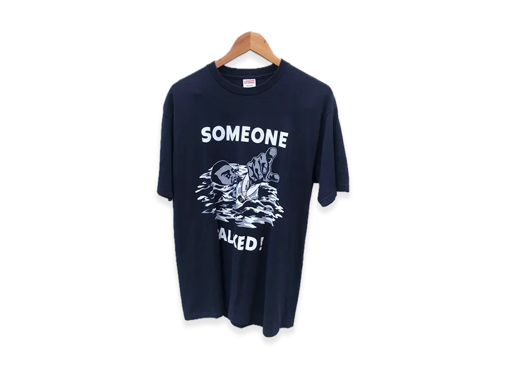 Supreme Someone Talked Tee 05SS "Navy"