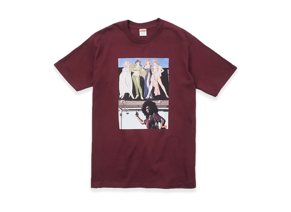 シュプリーム アメリカン ピクチャー Tシャツ "バーガンディー"