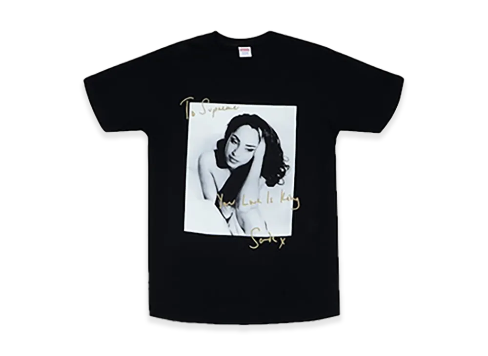 シュプリーム シャーデー Tシャツ "ブラック"