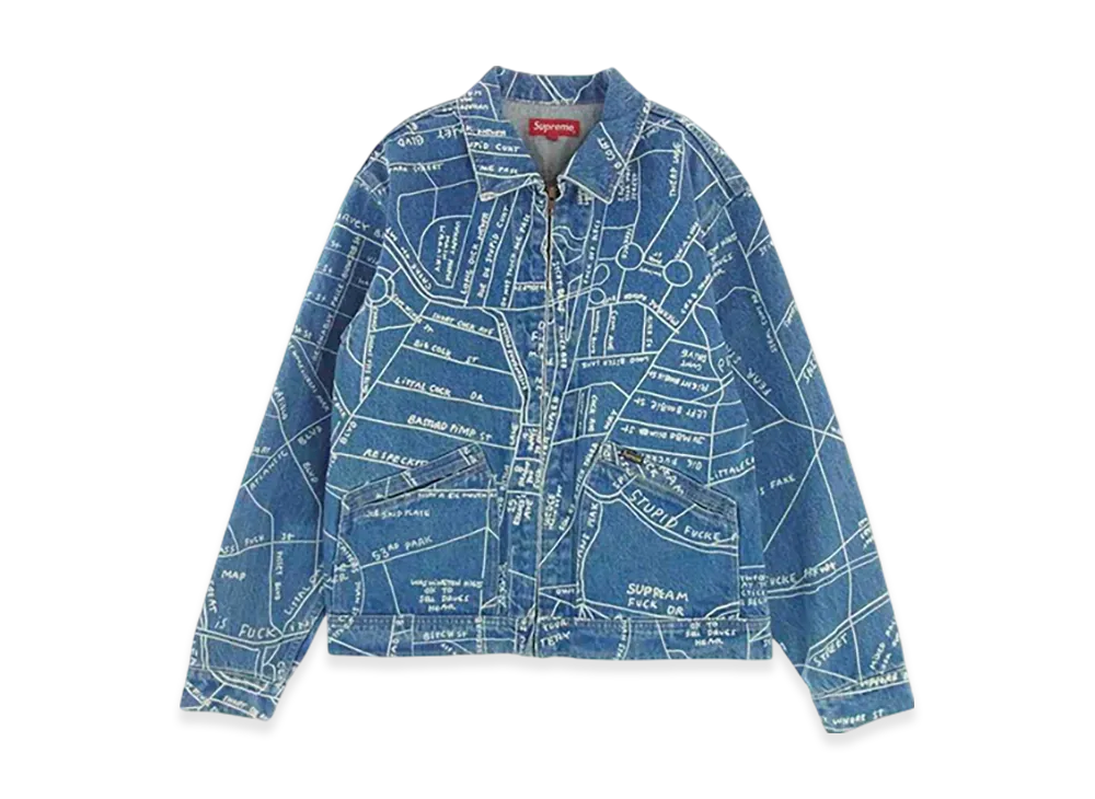 Supreme Gonz Map Work Jacket "Denim"