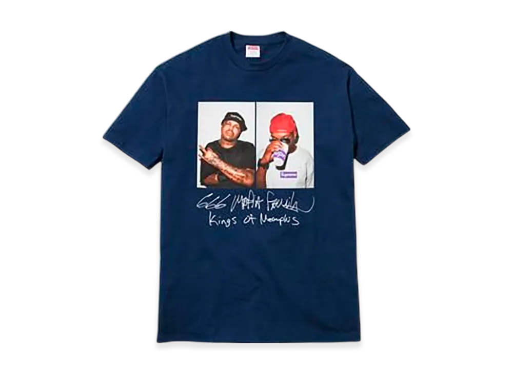 Supreme Three Six Mafia Tee "Navy"