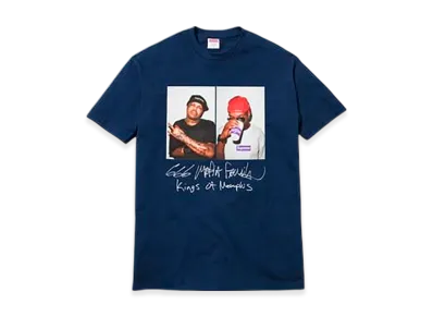 Supreme Three Six Mafia Tee "Navy"