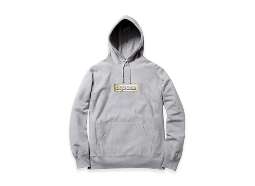 Supreme Bling Box Logo Hooded Sweatshirt (13SS) "Heather Grey"