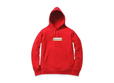 Supreme Bling Box Logo Hooded Sweatshirt (13SS) "Red"