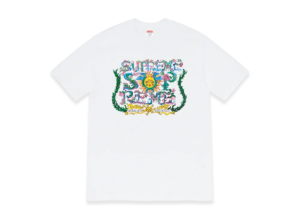 supreme crest tシャツ　白sサイズ Supreme シュプリーム 24AW Crest Tee クレスト 両面 ロゴ T