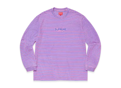 Supreme Micro Stripe L/S Top "Pink"
