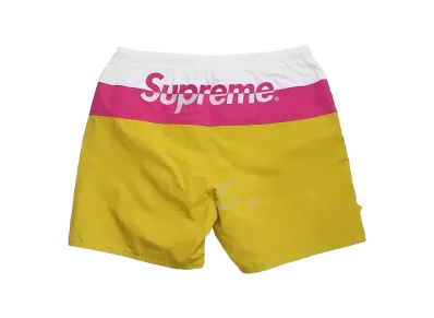 Supreme Split Logo Water Short 17SS "Gold"