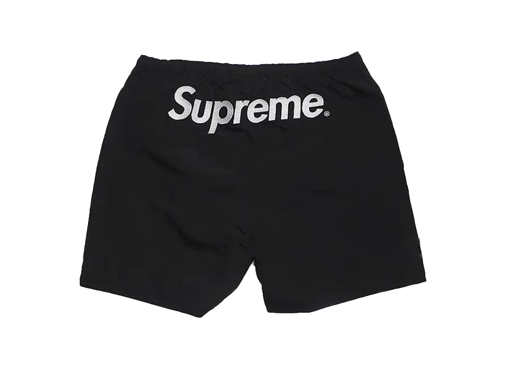 シュプリーム スプリット ロゴ ウォーター ショーツ 17SS "ブラック"