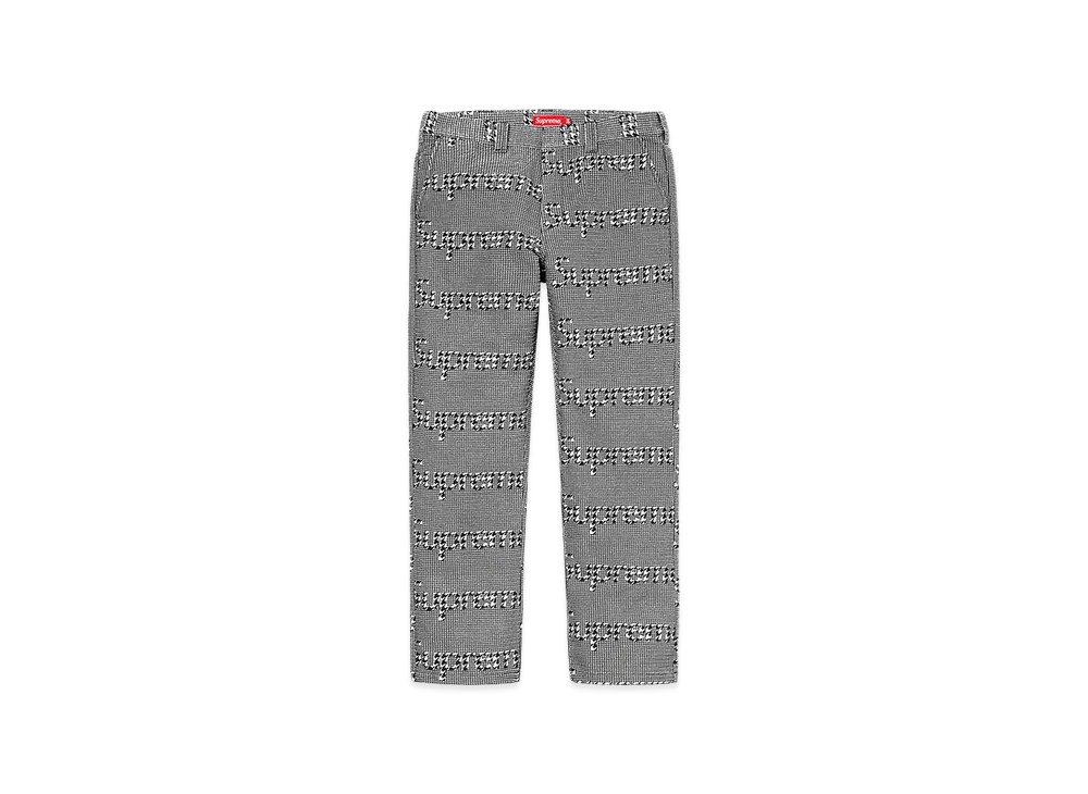 Supreme Work Pant "Black Houndstooth"