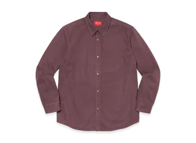 Supreme Logo Taping Work Shirt "Dusty Purple"