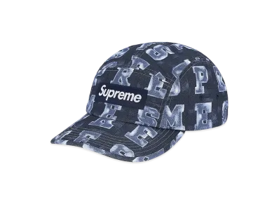 Supreme Blocks Camp Cap Logo 6-Panel "Navy"