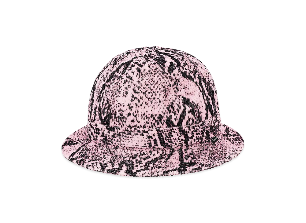 Supreme Snakeskin Corduroy Bell Hat "Pink"